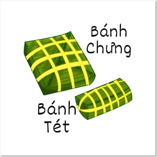 Banh Chung Banh Tet; Tet; Lunar New Year, Vietnamese New Year Posters and Art